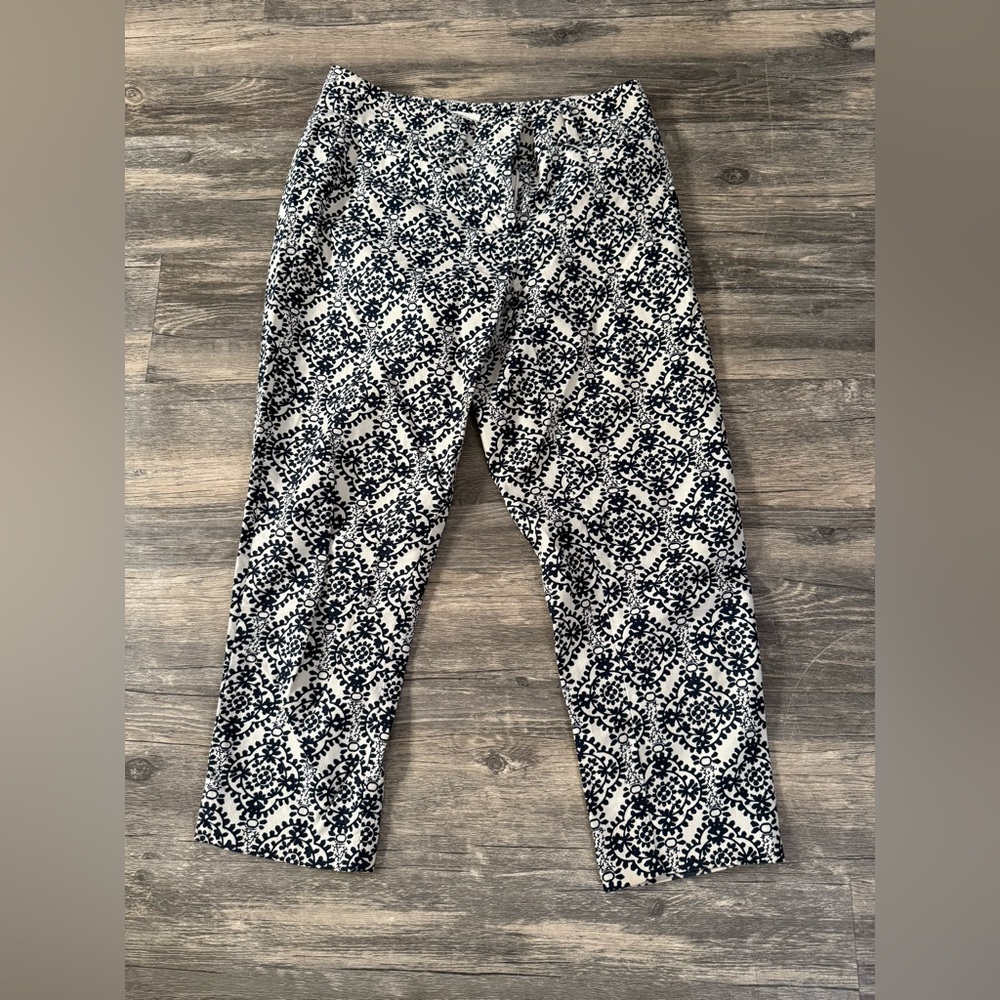 LOFT women’s Black and White Chinos